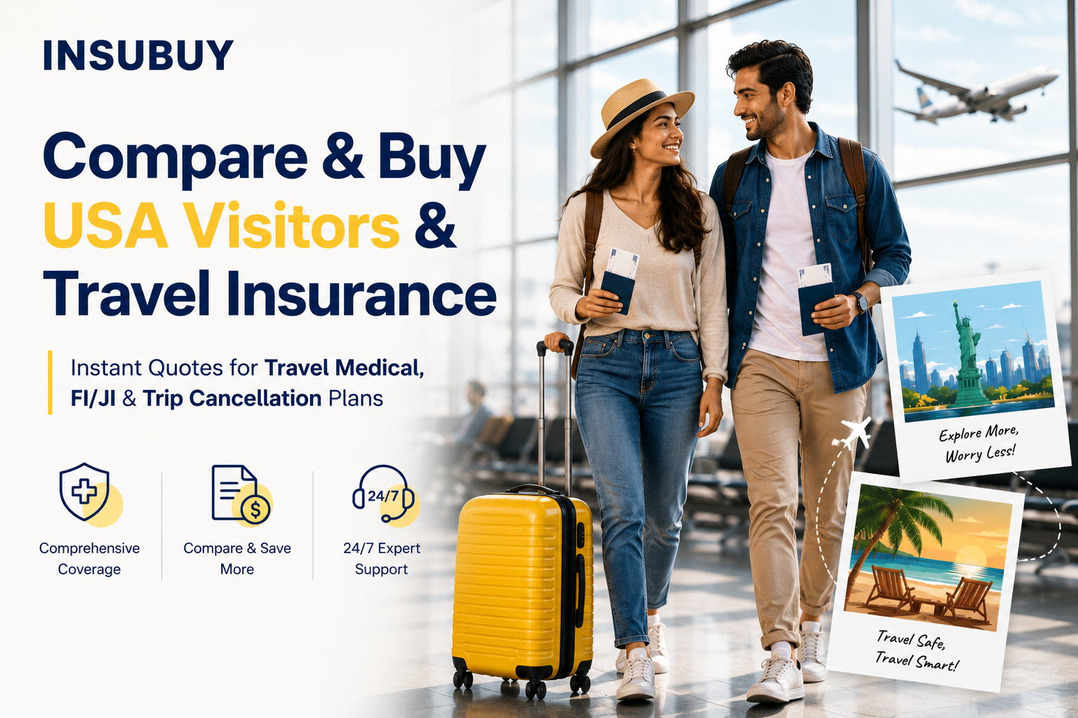 Compare & Buy USA Visitors & Travel Insurance